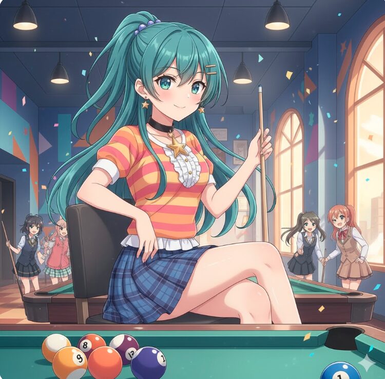 座って待つ女の子